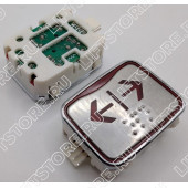 Модуль кнопочный красная подсветка код брайля AK-25B "Открытие дверей" AEN04C049*B Sigma